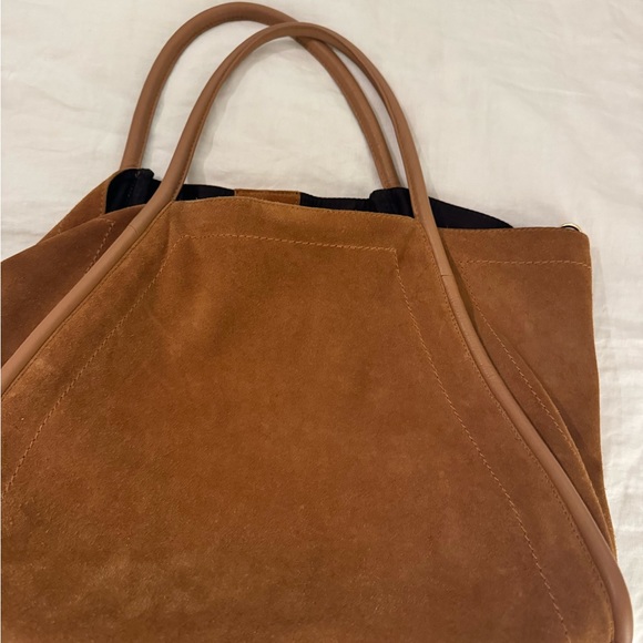 ASOS Brown Suede Tote Bag - Picture 3 of 12